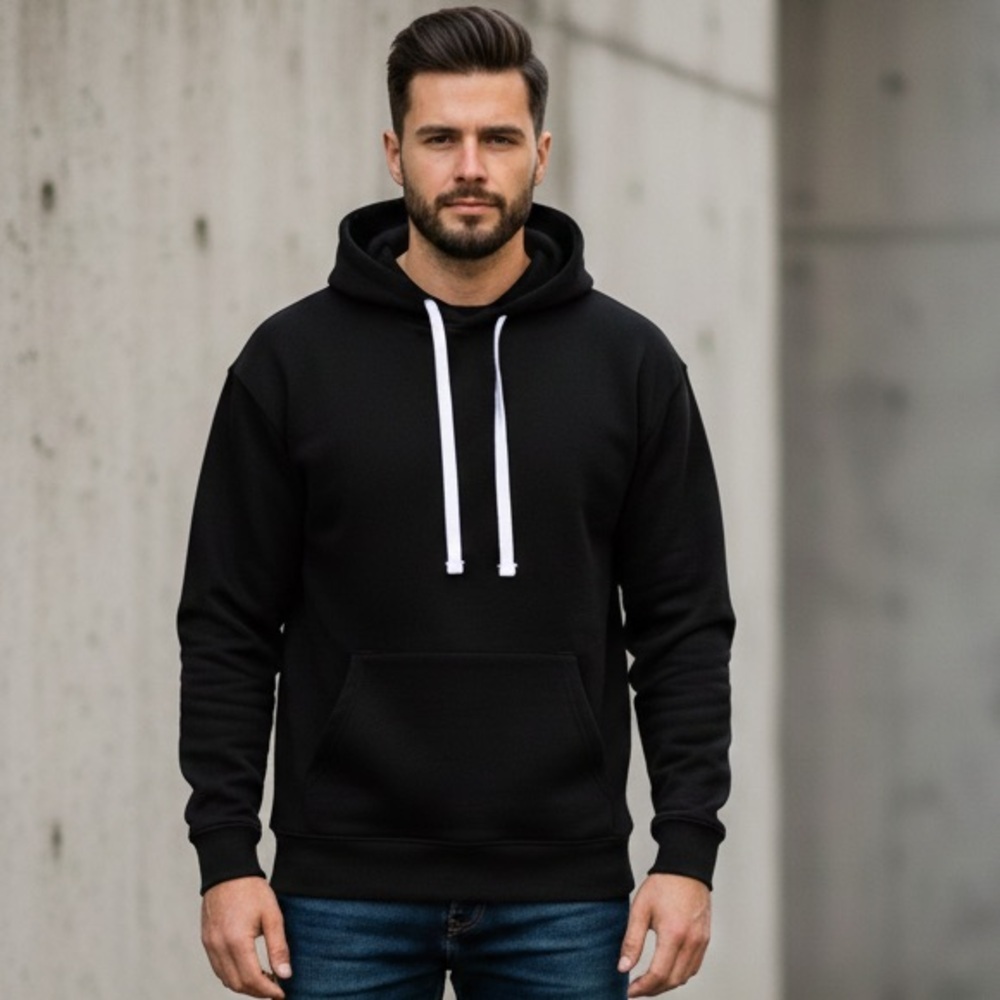 Jack & Jones Core Workwear Black Hoodie Mens Medium‎ Heavyweight Streetwear M